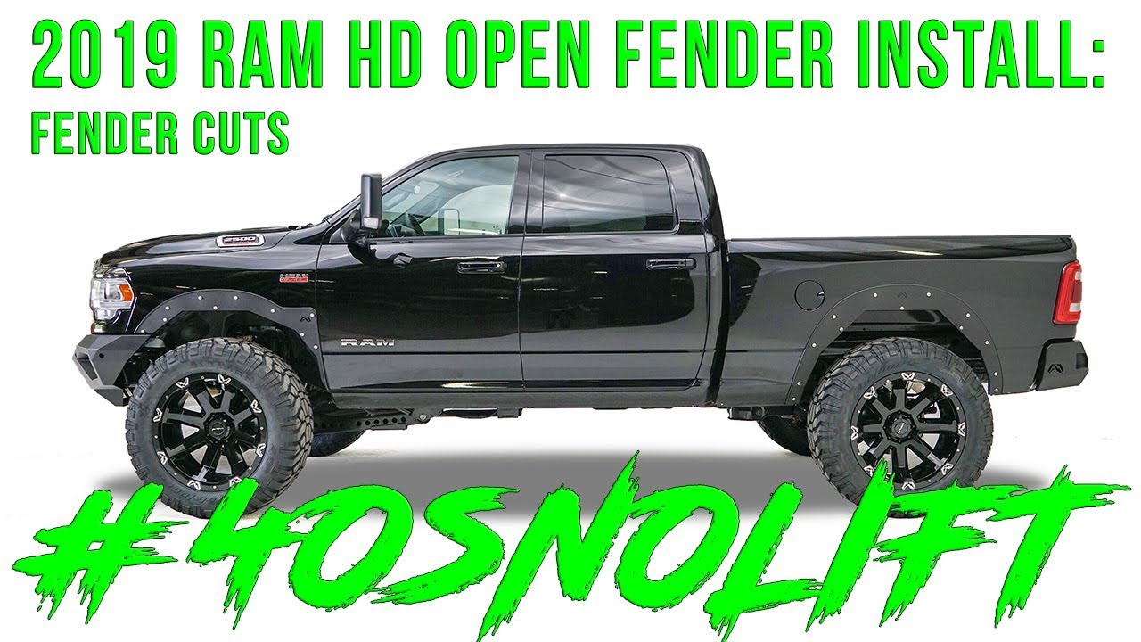 2019 Ram HD Open Fender Install (Fender Cuts)