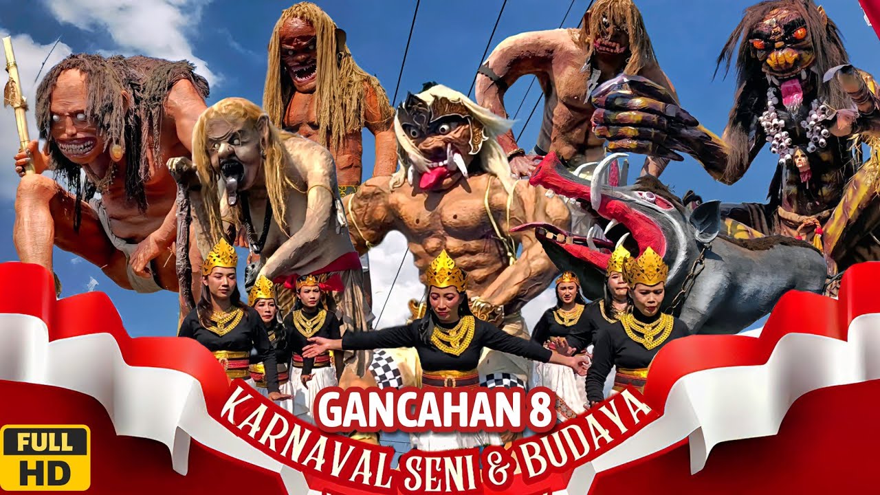 Full Ogoh-ogoh‼️ Karnaval Seni dan Budaya Gancahan 8 Sidomulyo Godean | Kemerdekaan HUT RI ke 80