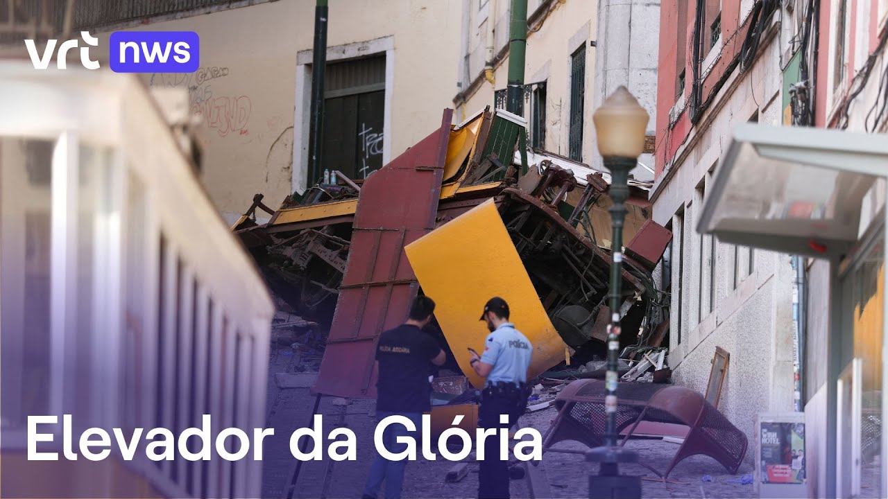 Historische kabeltram in Lissabon crasht