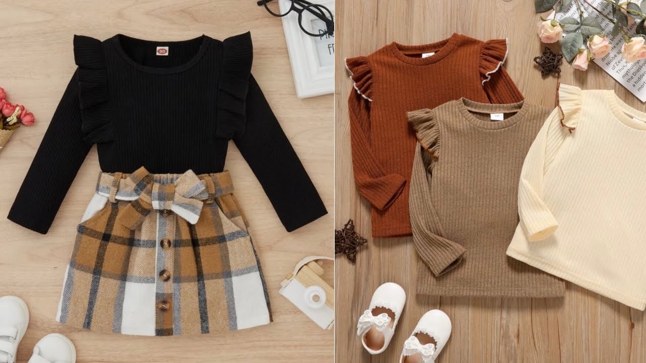 تفصيل وخياطة اونسومبل Ensemble شتوي للبنات ( عمر 5 - 6 سنوات) 🧵✂️😍❤️