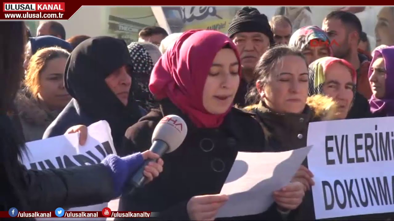 Parselasyon değişikliğini vatandaşlar protesto etti