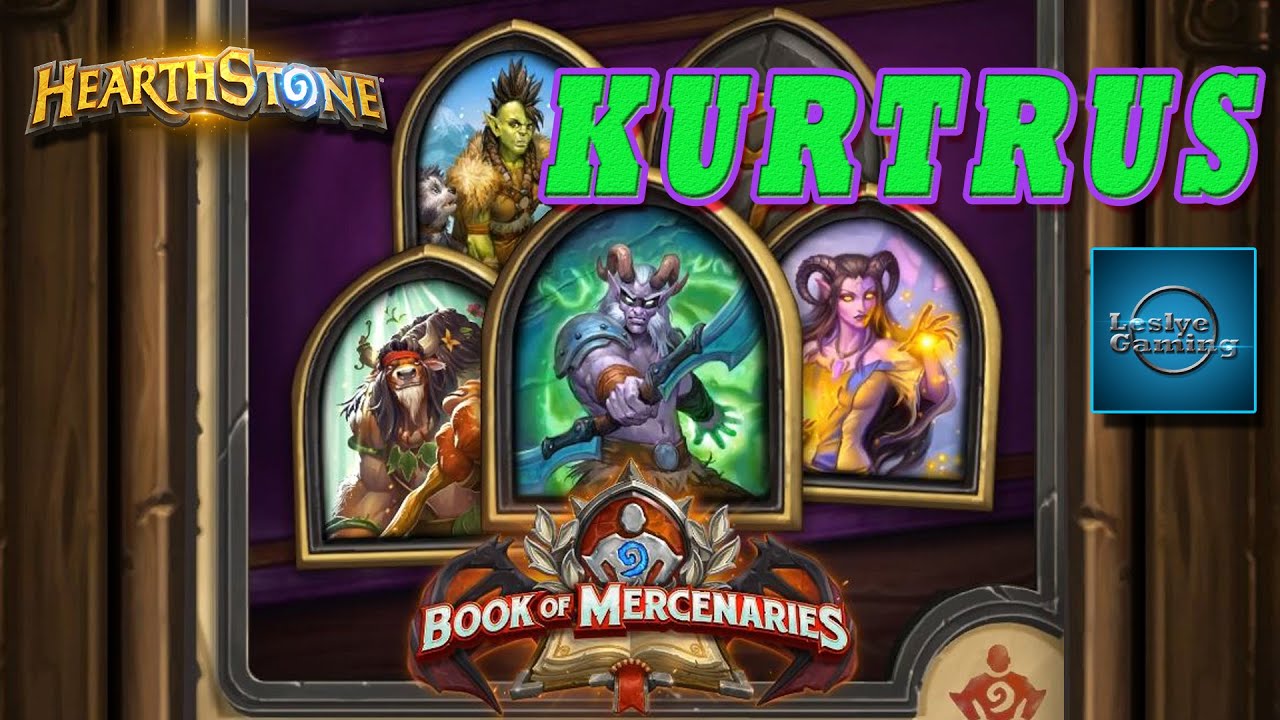 Hearthstone - Book of Mercenaries - Kurtrus (All 8 Enemies)