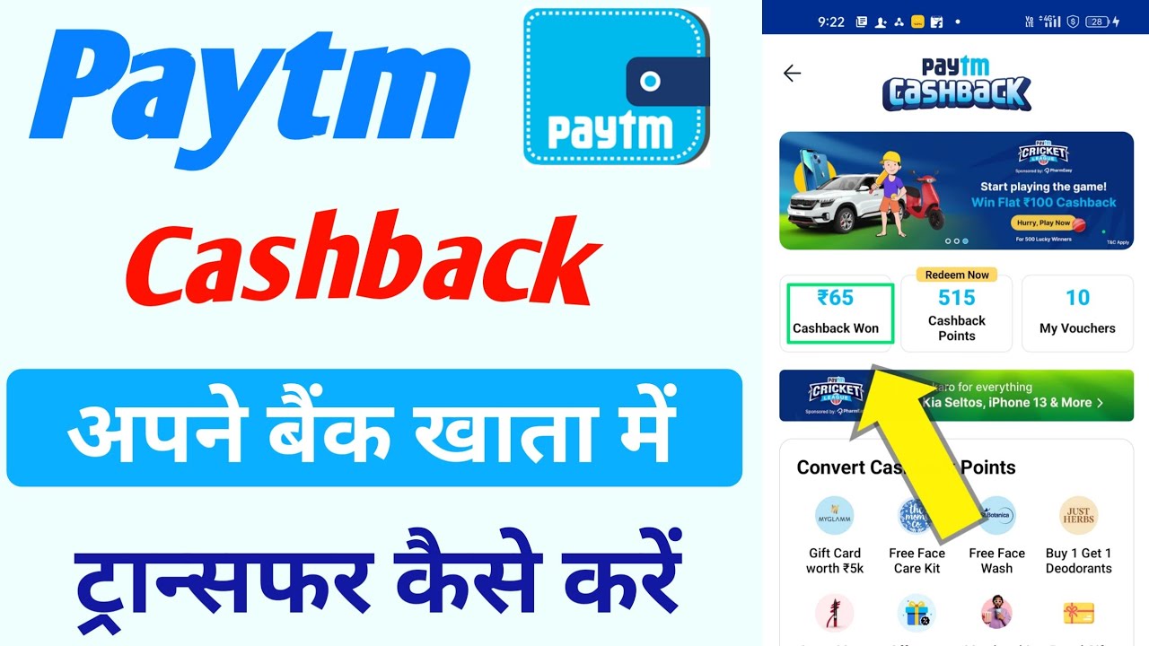 paytm cashback bank me kaise transfer kare | paytm cashback kaise use kare