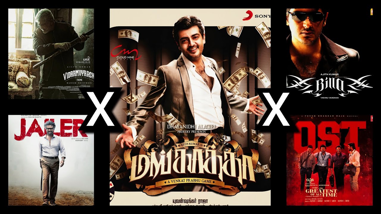 MANKATHA BGM REMIX | The GOAT X Billa X Vidaamuyarchi X Jailer | Ajith Kumar | Yuvan | Anirudh