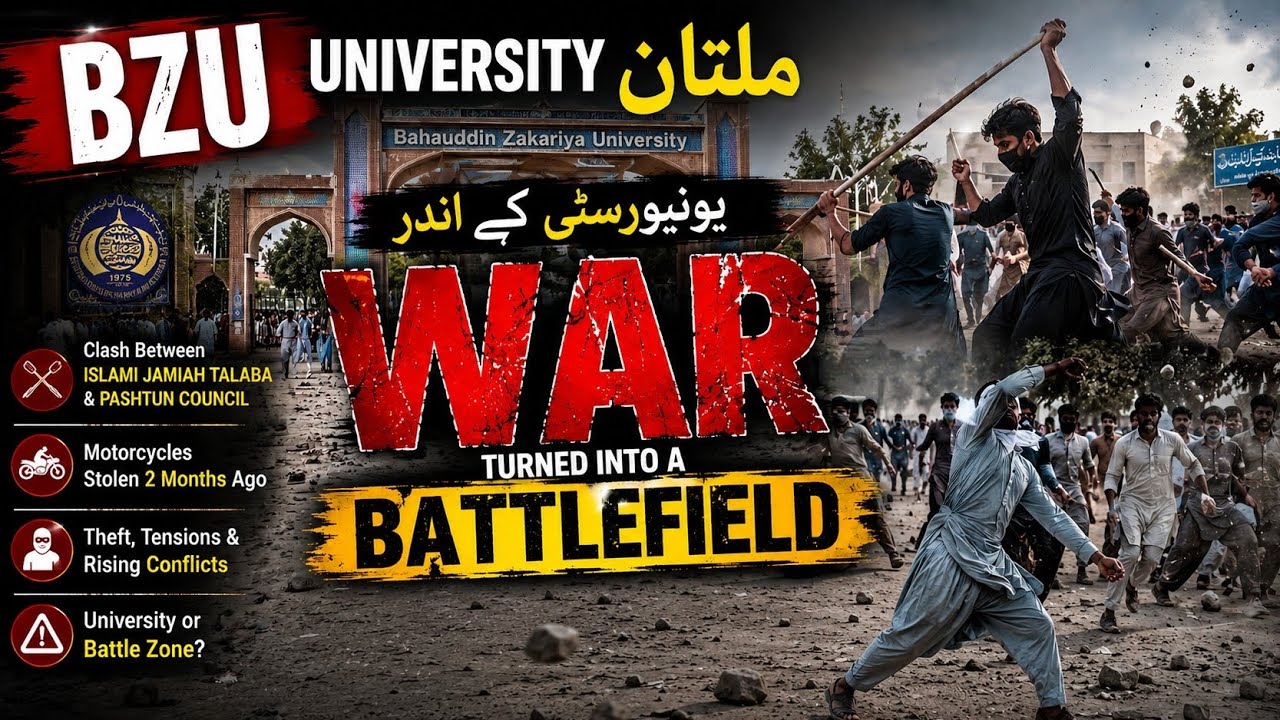 BZU Multan Clash | University Turned Into Battlefield? 😳 Ground reality 