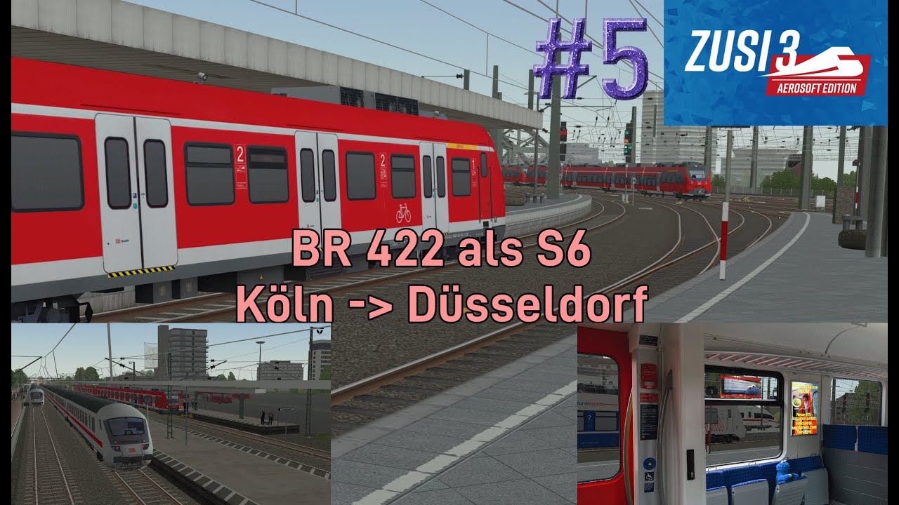 ZuSi 3 🚅 BR 422 S6 Köln - Düsseldorf (mit Fahrpult)🛤️ #5
