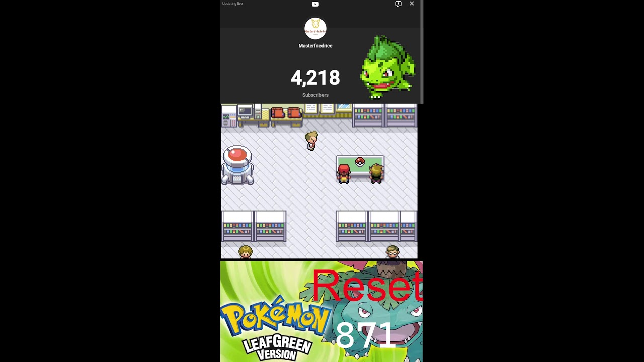 Shiny Bulbasaur hunt Day 4 Pokemon Leafgreen