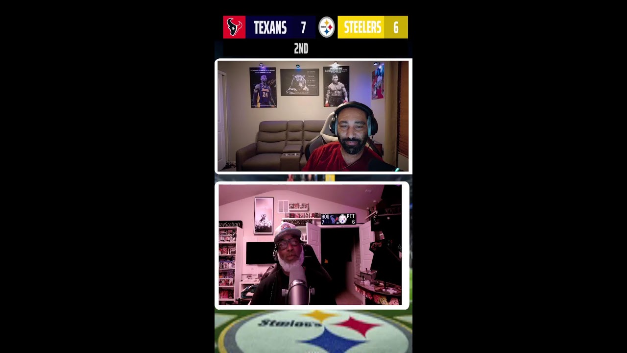 Texans vs Steelers Live Play by Play & Reaction..NFL playoff talk (Portrait)