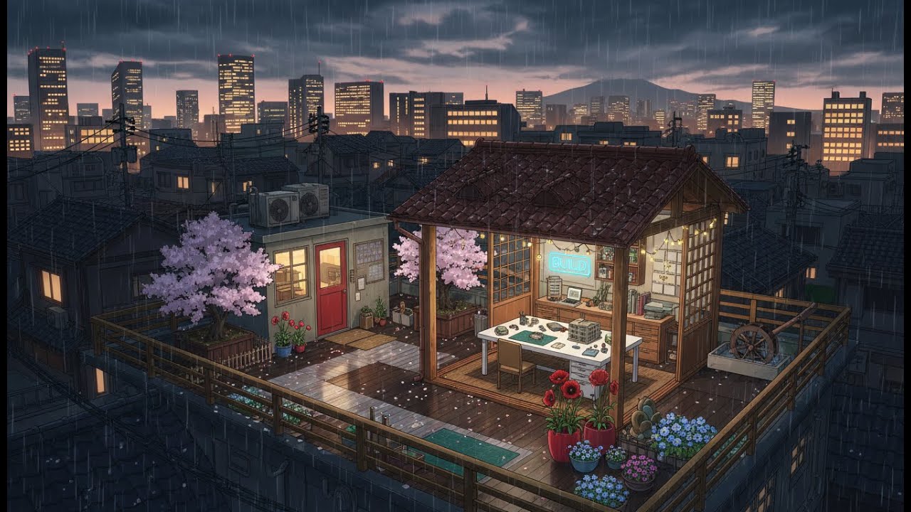 Deep Study Mode 🌧️ Rainy Spring Lofi For Focus And Productivity