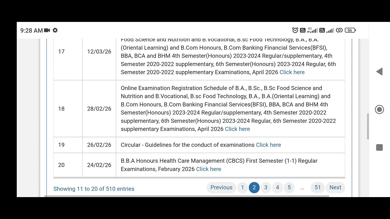 Andhra University degree exams April2026 updates|au updates degree|