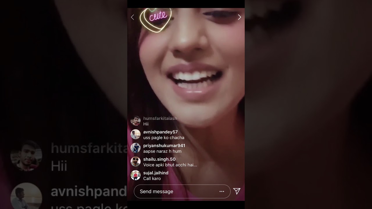 akshara singh instagram live