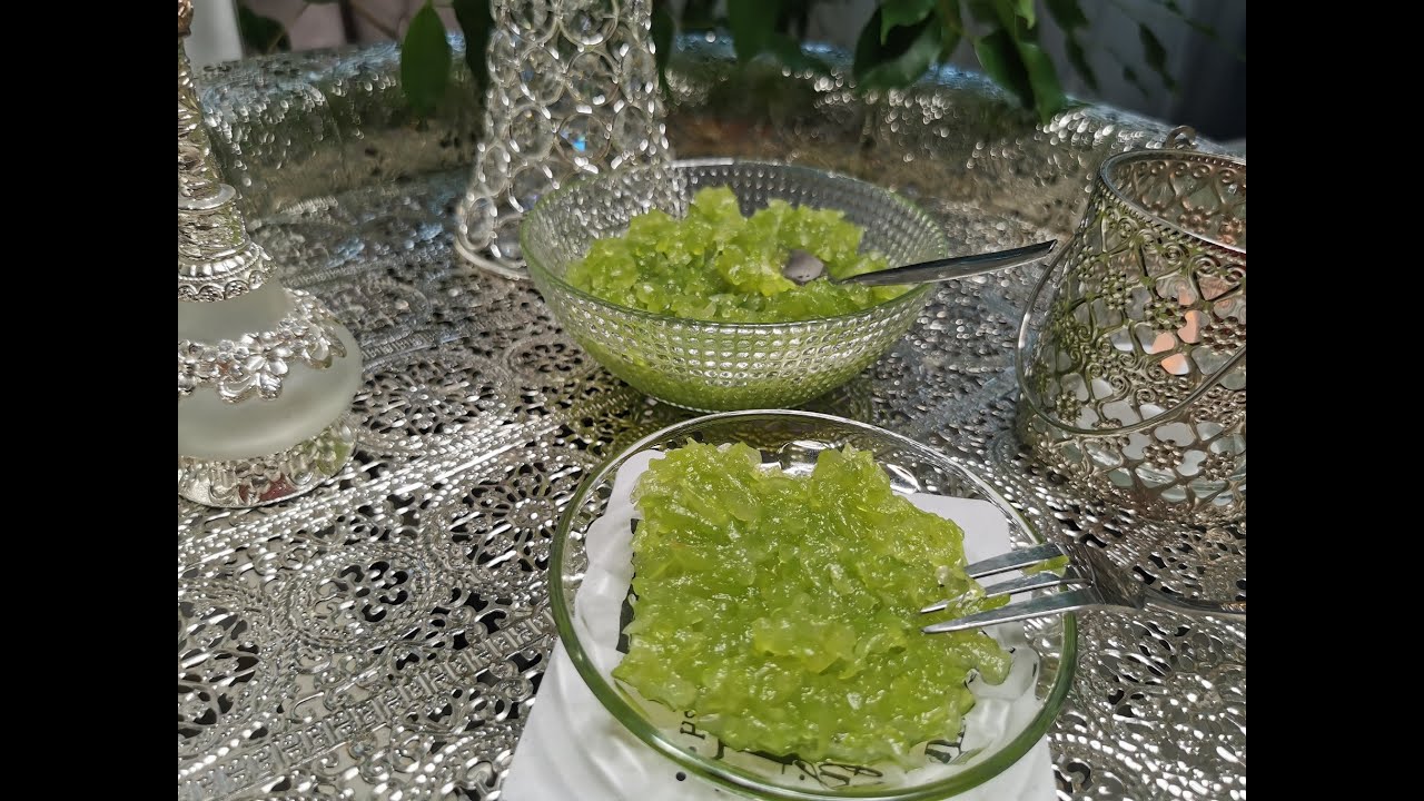 Confiture de la courge ( slaoui)  معجون القرعه بكل اسرارو