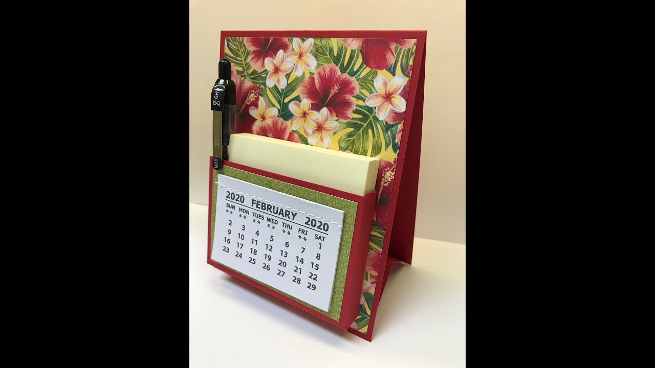 Pocket Easel Calendar