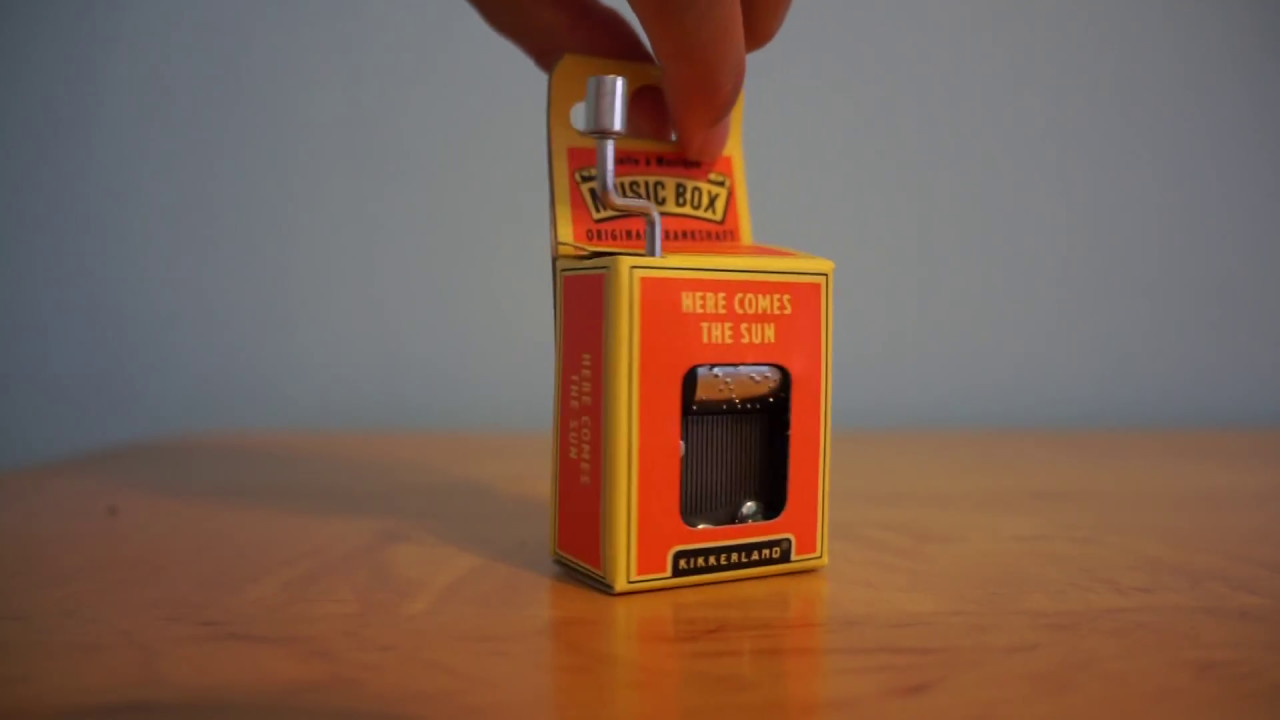 Kikkerland Music Box Here comes the sun