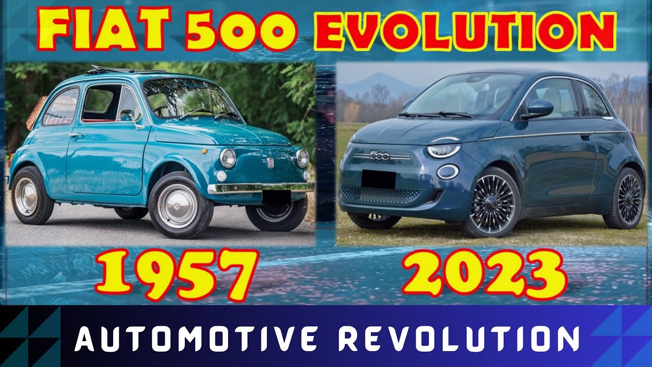 Fiat 500 evolution (1957-2023) | electric cars 2024