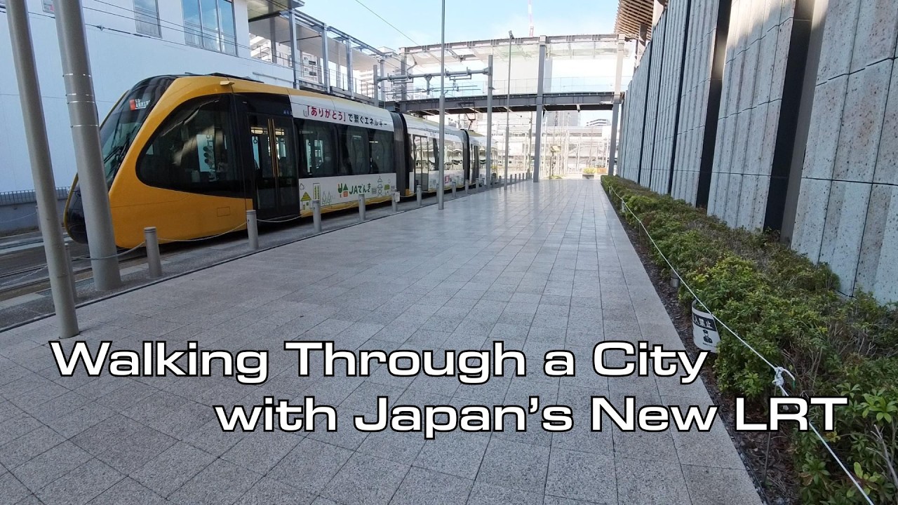 JAPAN Vlog 🇯🇵 Walking Through a City Where Trams Run in Japan　（LRT）