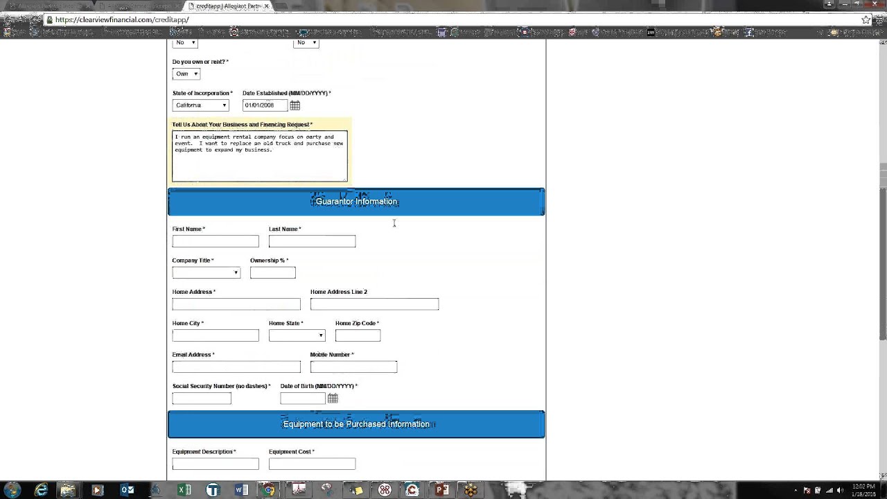 How to Fill Out a Commercial Credit Application