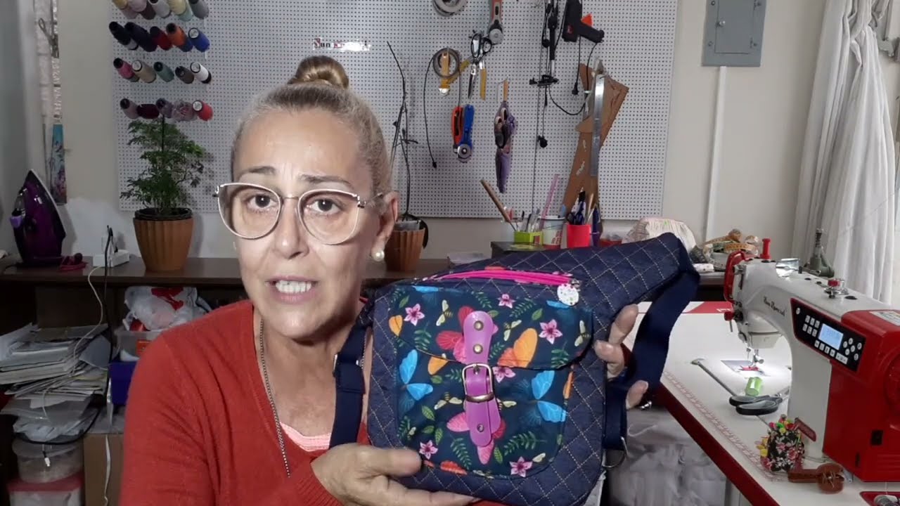 Como fazer uma pochete cartucheira - com Execuçao de Molde, fácil sem viés