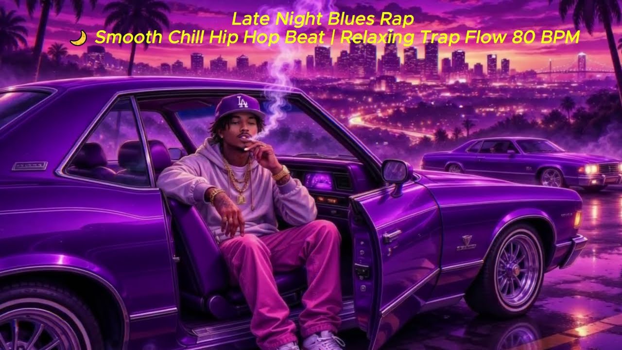 Smooth Blues Rap 🌙 Chill Hip Hop Beat | Late Night Relaxing Trap Vibes