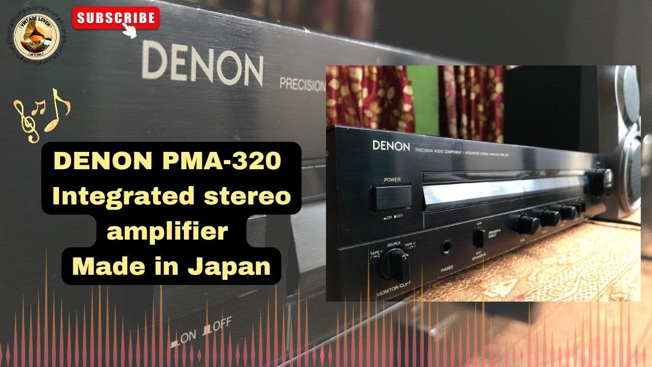 ⚡DENON PMA-320⚡ Integrated stereo amplifier 💥Made in Japan💯Sound test👍use headphone🎧