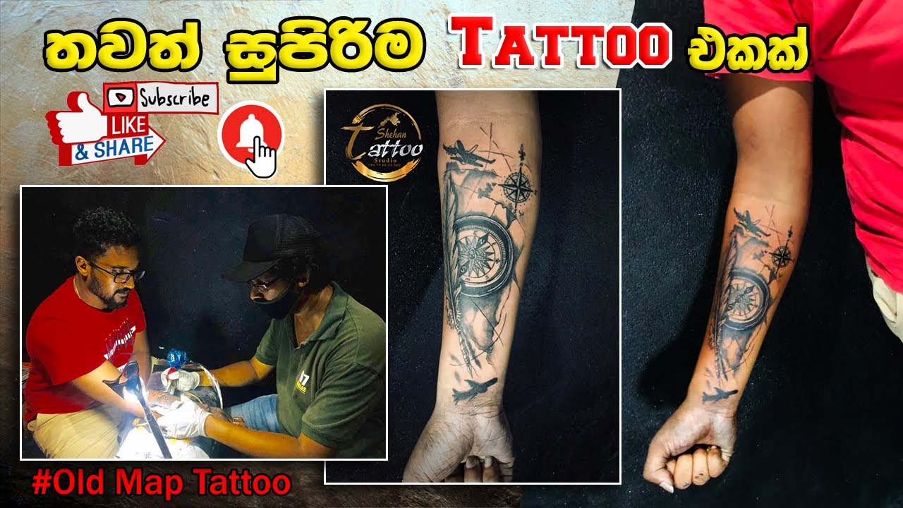 Old Map Tattoo / Shehan Tatoo