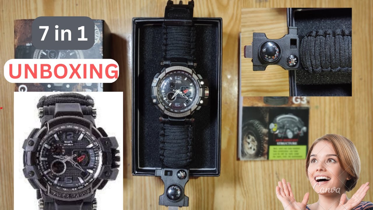 Unboxing Multipurpose Yuzex G3 Watch - Sports Watch - 7 in 1