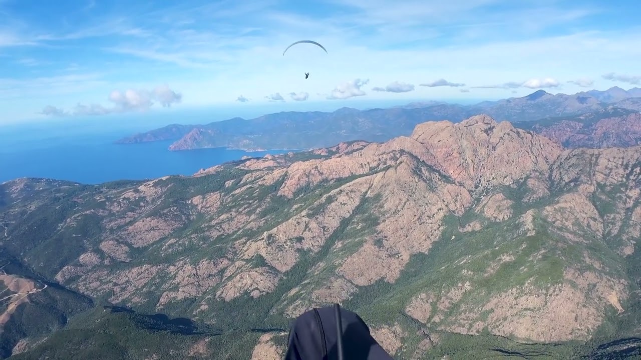 Ajaccio-Calvi par Porto et la cote ouest de la Corse en parapente