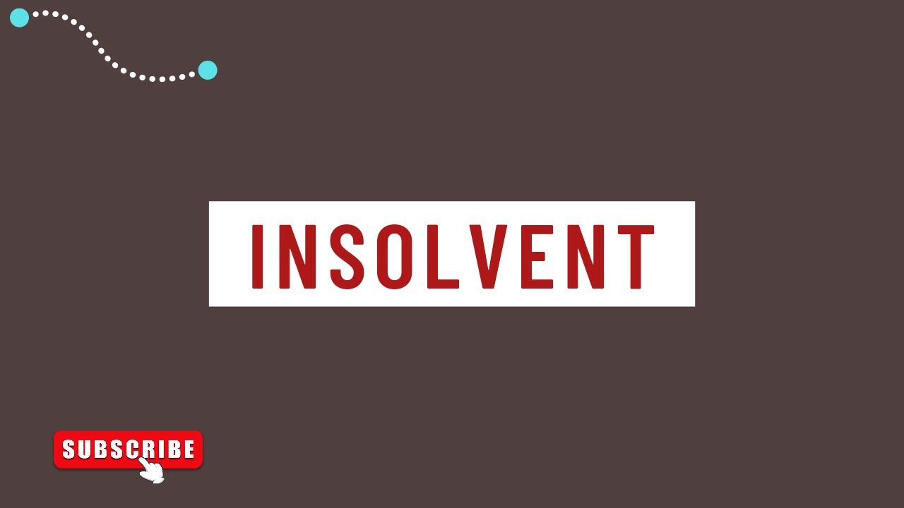 Insolvent meaning & pronunciation | English with Dev