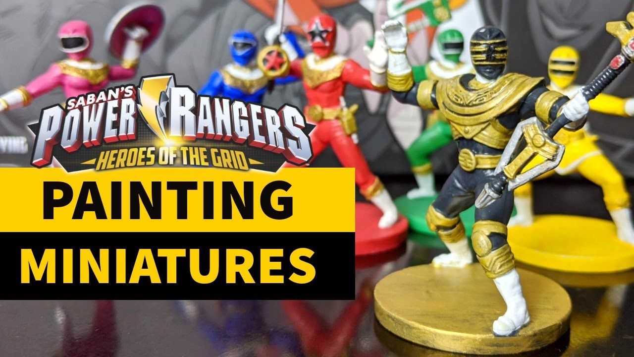 Painting Power Rangers Heroes of the Grid Miniatures Kickstarter Phase 2 Zeo and Tommy Oliver Packs