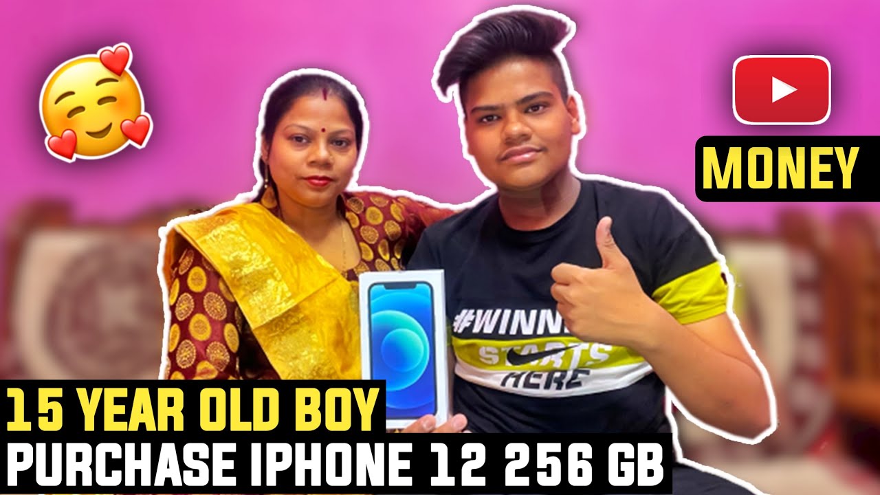 15 Year Old Boy Purchase New IPhone 12 256Gb From Youtube Money 💰