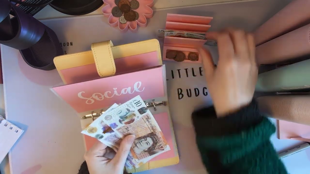Final Week Cash Stuffing for January. New Etsy Products. UK Low Budget