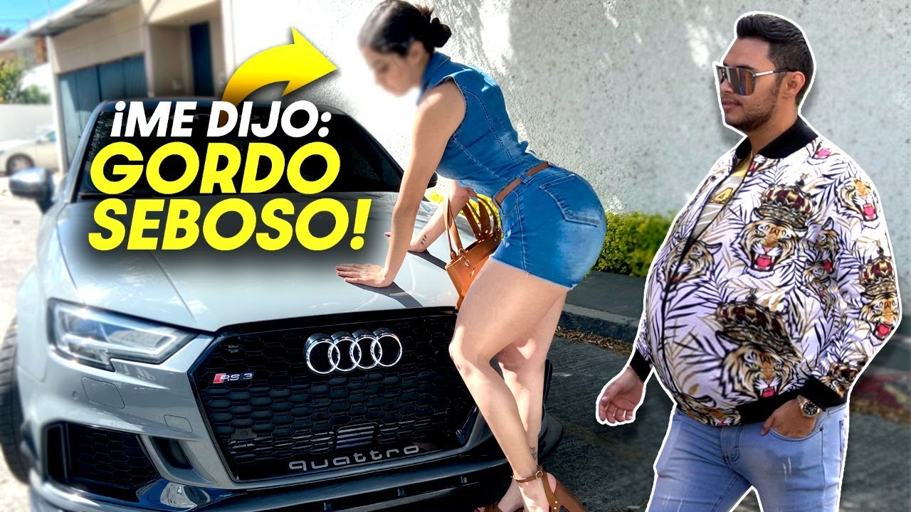 ME RECHAZÓ por SER GORDO HASTA VER MI AUDI RS3 (AUTO DE LUJO) | Rodolfo Villanueva