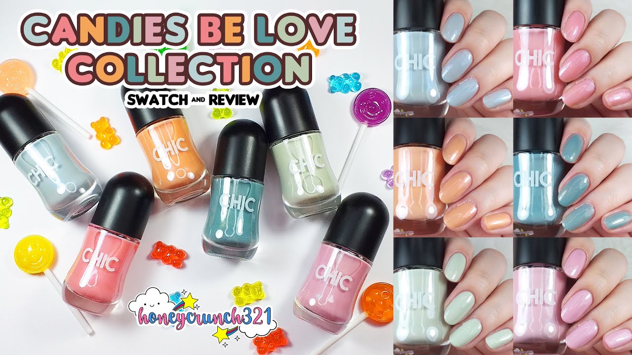 Шикарный лак для ногтей 🍬КОЛЛЕКЦИЯ CANDIES BE LOVE🍬 Образцы и обзор | honeycrunch321