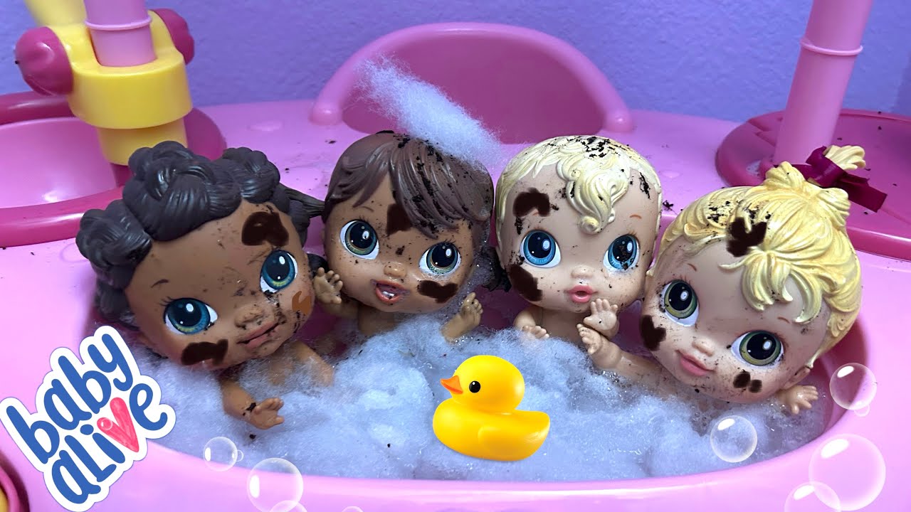 NEW Baby alive crib life dolls Bath routine 🛁