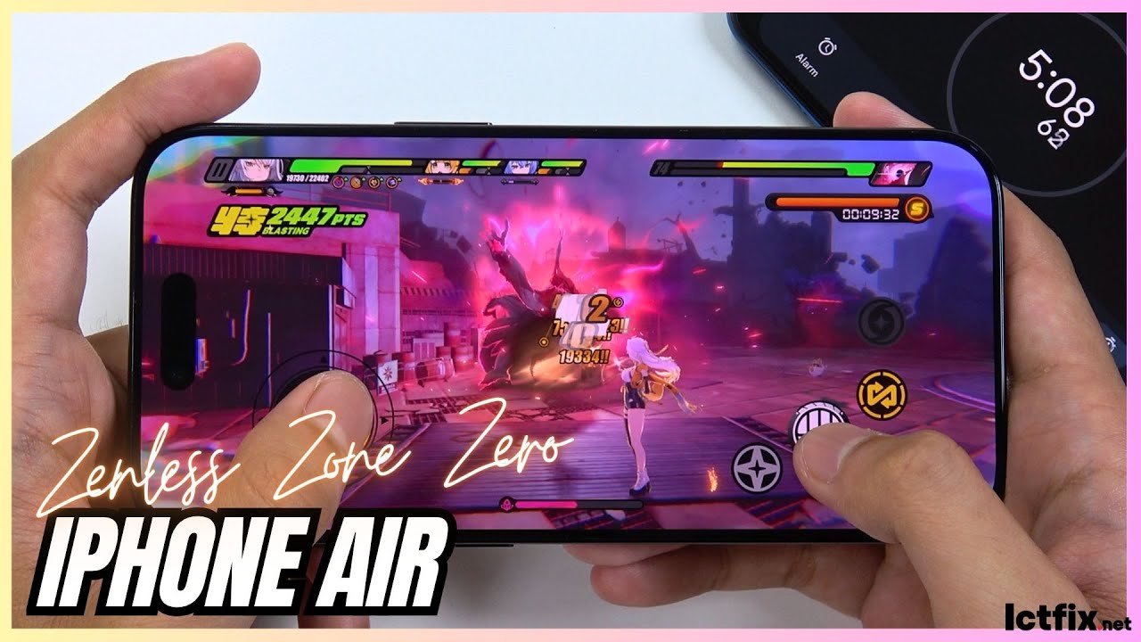 iPhone Air Zenless Zone Zero Gaming test | Apple A19 Pro