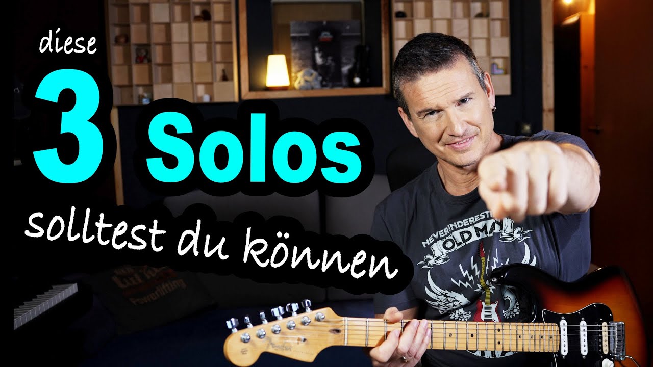 3 sagenhafte Gitarrensolos für Solo-Anfänger und Fortgeschrittene