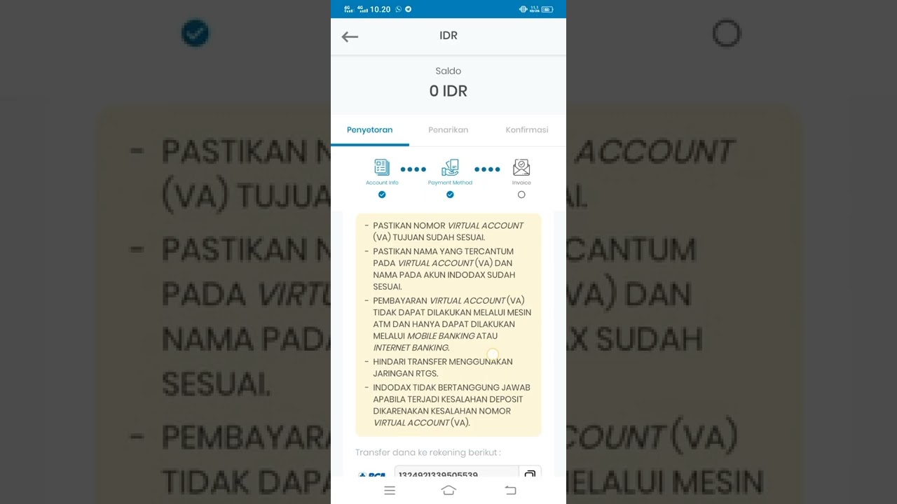 cara deposit IDR di indodax 🤑🤑