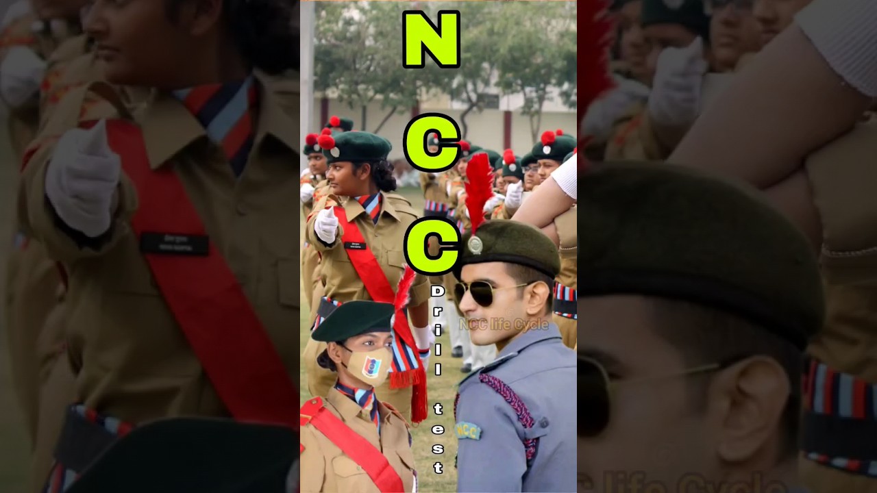 NCC Drill test&nbsp;|| Certificate Exam 2023 | NCC Drill Test Kaise Hota hai| NCC Reporting 2023.#reels