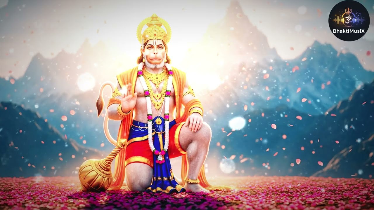 श्री हनुमान चालीसा| Shree Hanuman Chalisa with Bajrang Baan | BhaktiMusiX #shortsfeed #shorts 