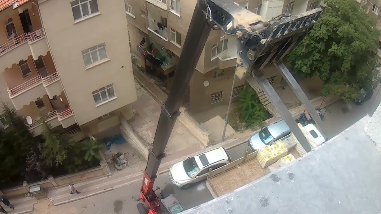 MANİTOU İle Katlara Paletli Malzeme Nasıl Çekilir