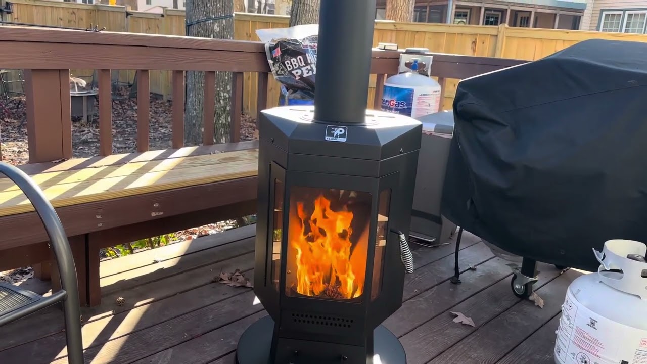 New Product! Costco FLAMEPRO wood pellet patio heater initial impressions