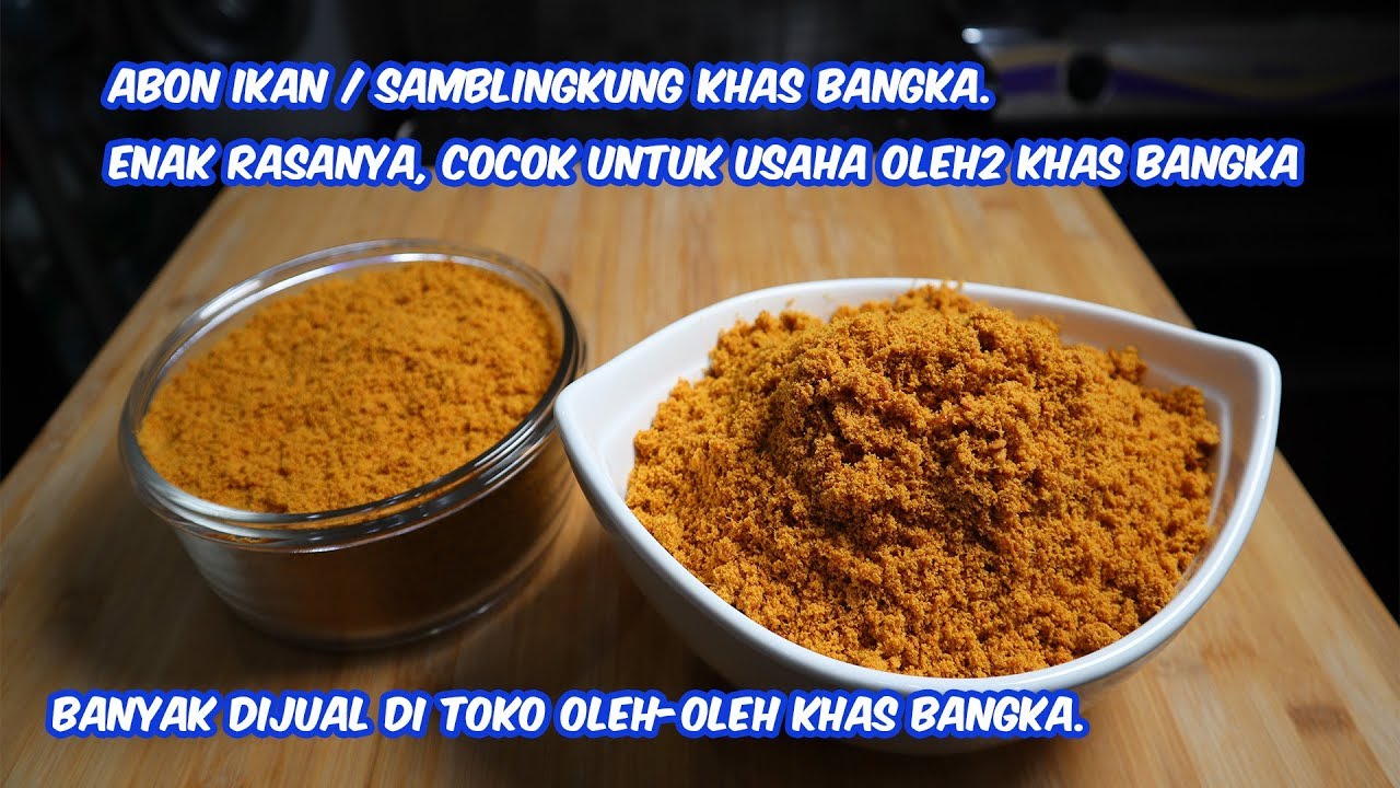 ABON IKAN / SAMBLINGKUNG KHAS BANGKA. ENAK RASANYA, COCOK UNTUK USAHA ABON IKAN.