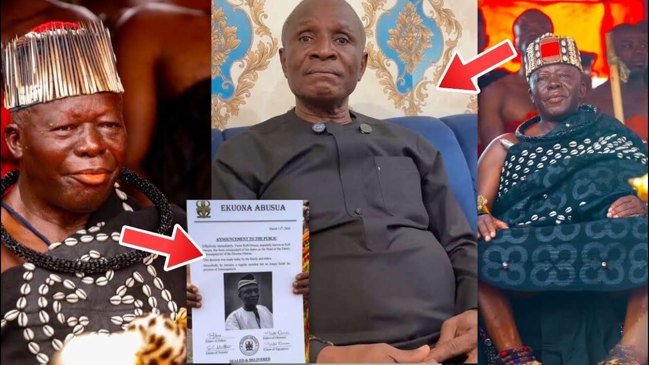 ASU! Otumfuo Nana Osei Tutu II on Abusuapanin Tupac Destooled as Ekuona Family Head 