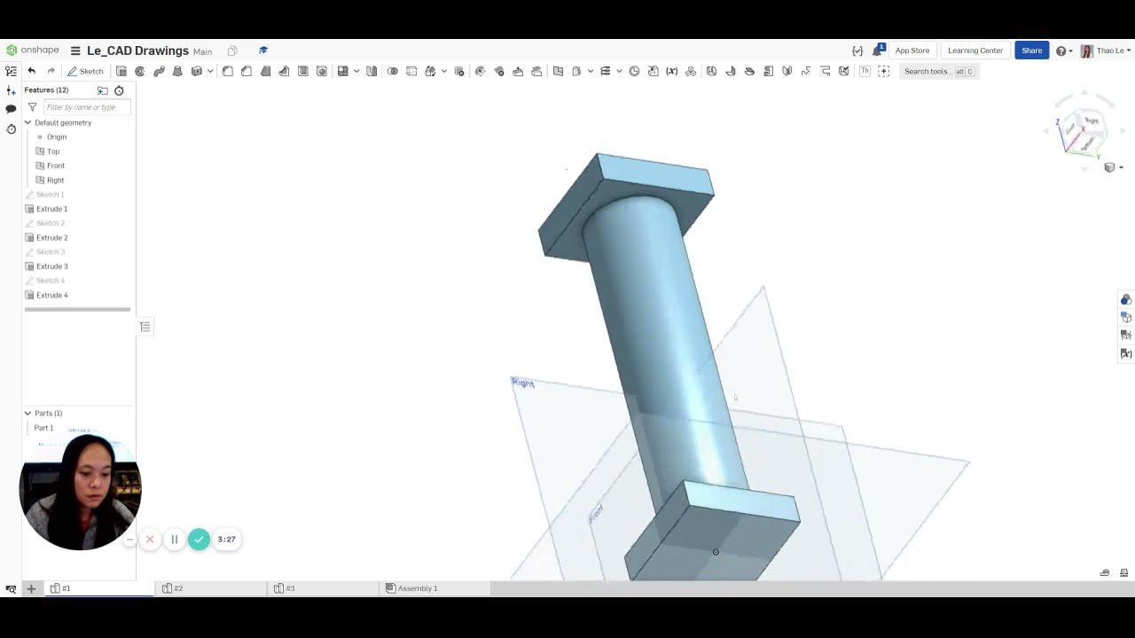 #1 CAD Drawing Part 1 | Onshape