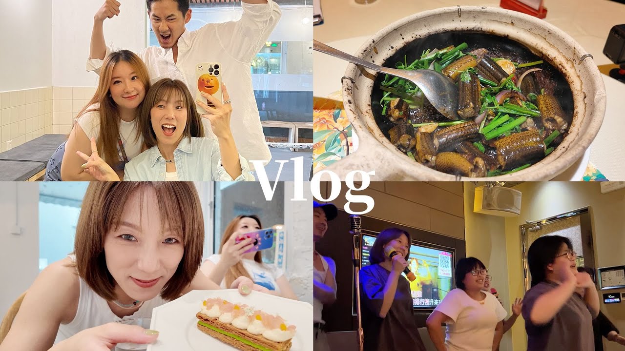 VLOG 在广州闲逛的一天 我爱啫啫煲 超美味的蛋糕 KTV劲歌炫舞之夜