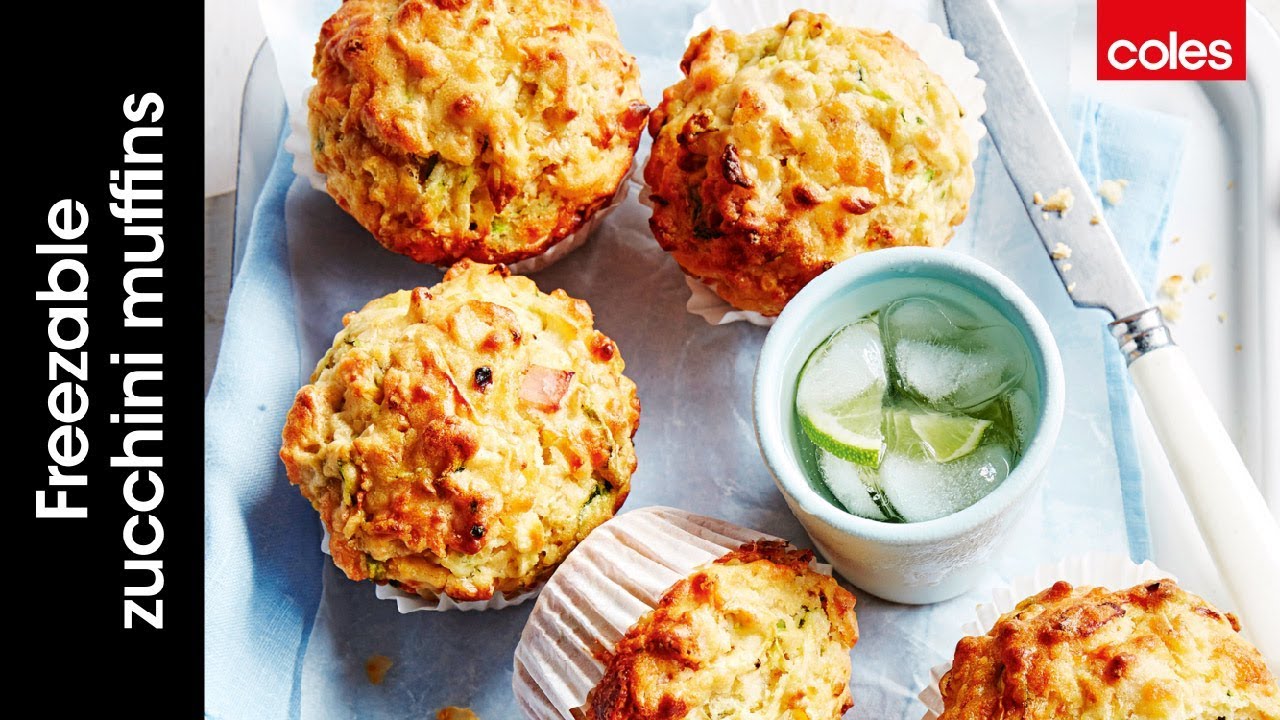 Freezable zucchini breakfast muffins