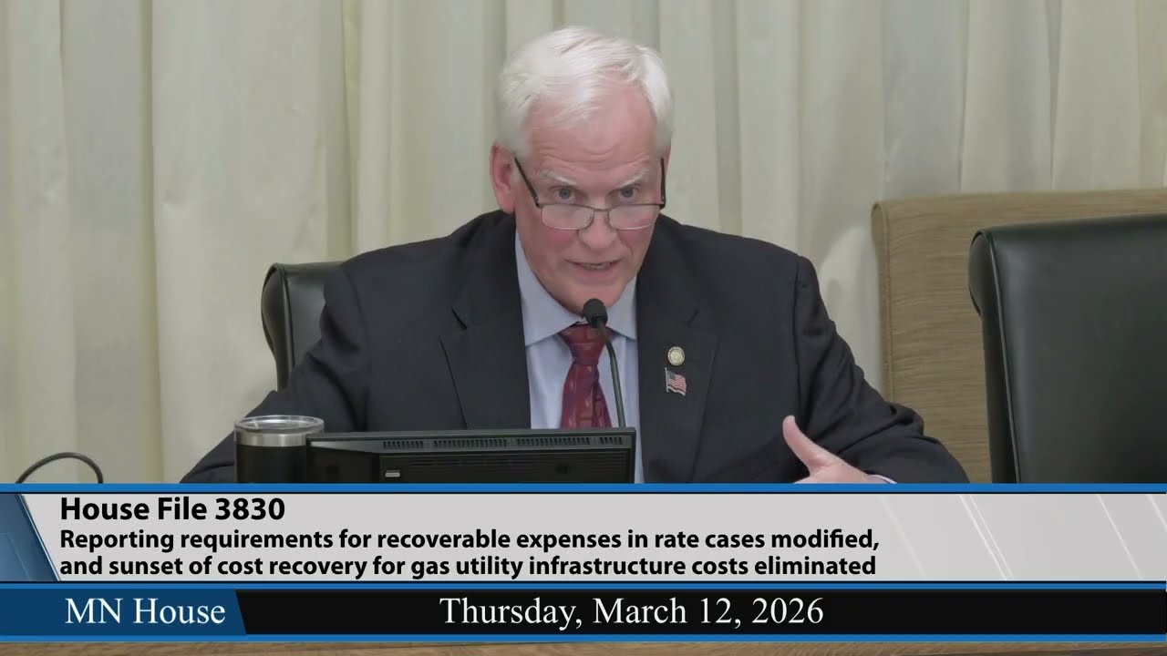 House Energy Finance and Policy Committee 3/12/26