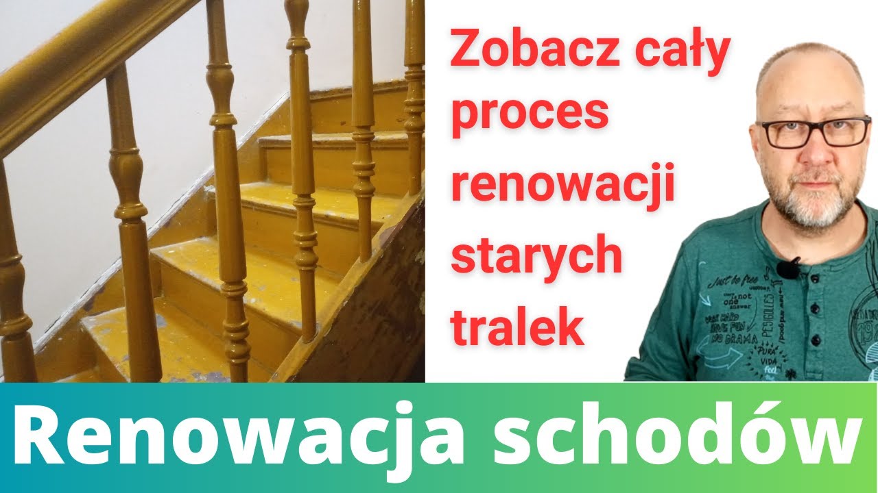 Renowacja schodów drewnianych. Tralki od początku do końca. Renowacja starych tralek na schodach