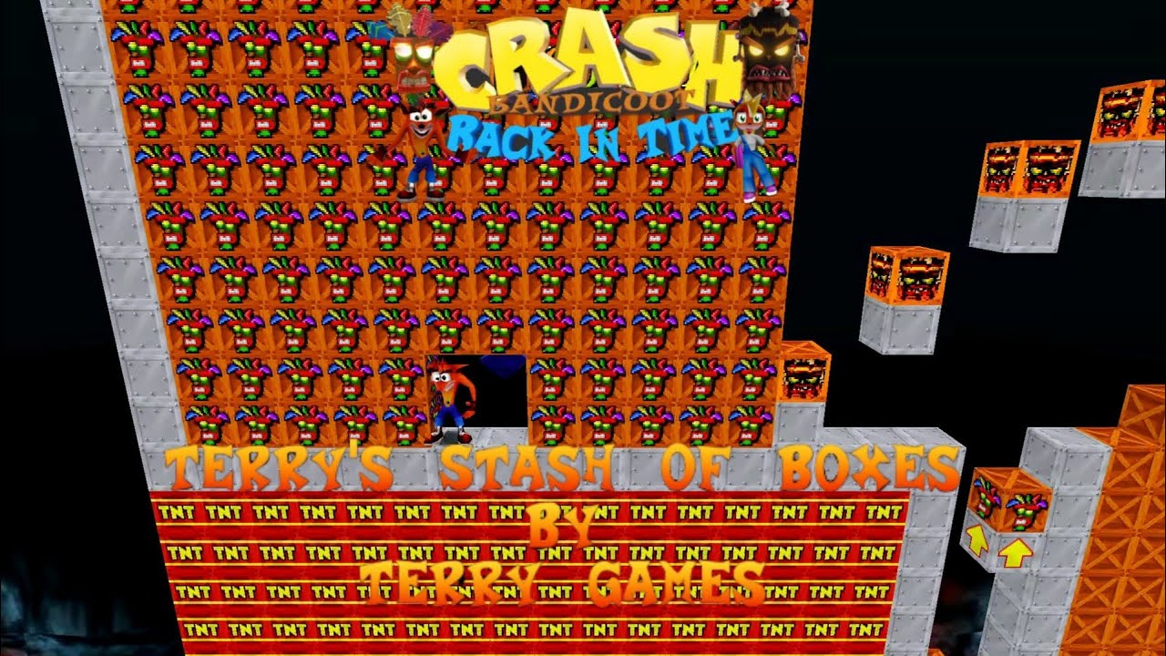 Crash Bandicoot - Back In Time Fan Game: Custom Level: Terry's Stash Of Boxes By Terry Games