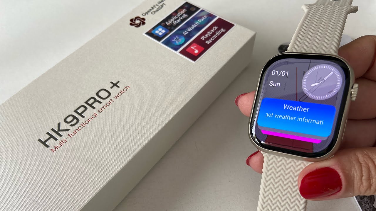 HK9 PRO + AI Watch Face | Amoled Display | Games Style Apple Watch Series 9 #smartwatch